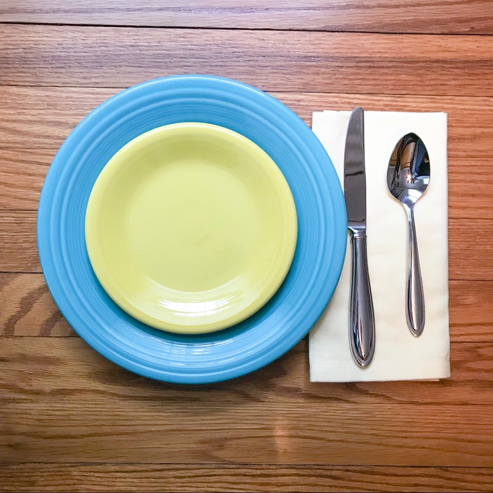 Pale Yellow Cloth Napkins {Set of 6}